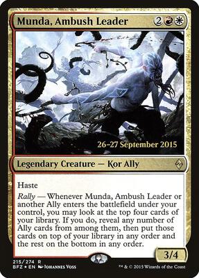 Munda, Ambush Leader card from Prerelease Cards