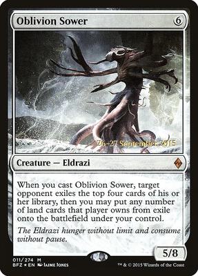 Oblivion Sower card from Prerelease Cards