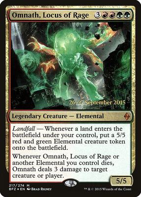Omnath, Locus of Rage card from Prerelease Cards