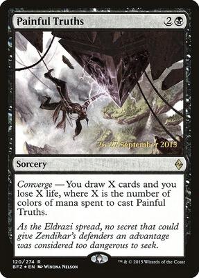 Painful Truths card from Prerelease Cards