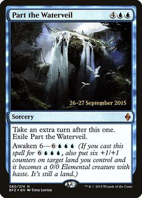 Part the Waterveil card from Prerelease Cards