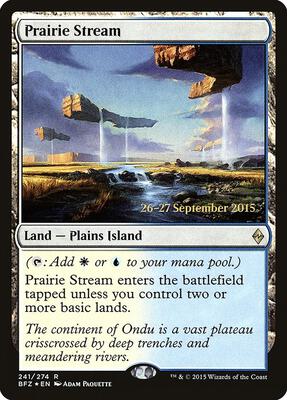 Prairie Stream card from Prerelease Cards