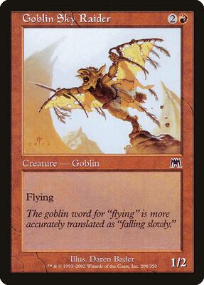 Goblin Sky Raider card from Onslaught