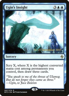 Ugin's Insight card from Prerelease Cards