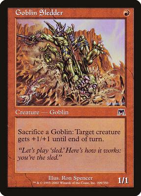 Goblin Sledder card from Onslaught