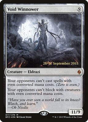 Void Winnower card from Prerelease Cards