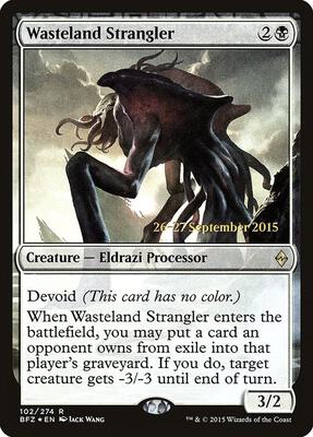 Wasteland Strangler card from Prerelease Cards