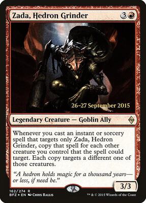Zada, Hedron Grinder card from Prerelease Cards