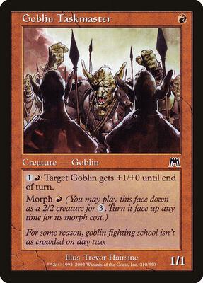 Goblin Taskmaster card from Onslaught