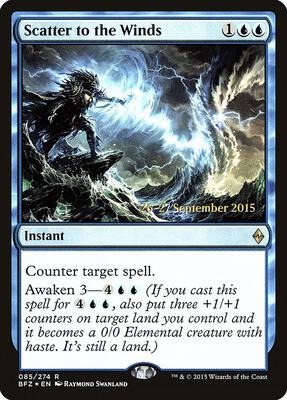 Scatter to the Winds card from Prerelease Cards
