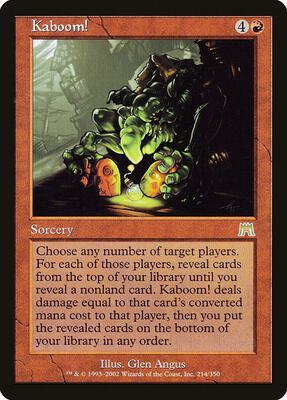 Kaboom! card from Onslaught