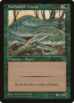 Barbtooth Wurm card from Portal Second Age