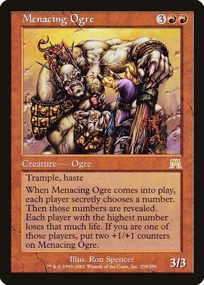 Menacing Ogre card from Onslaught