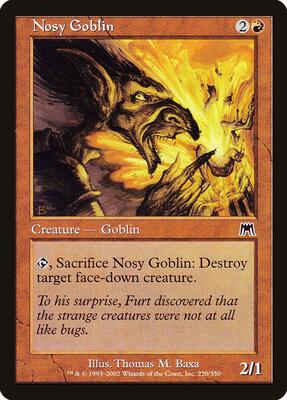 Nosy Goblin card from Onslaught