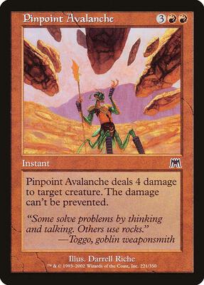 Pinpoint Avalanche card from Onslaught