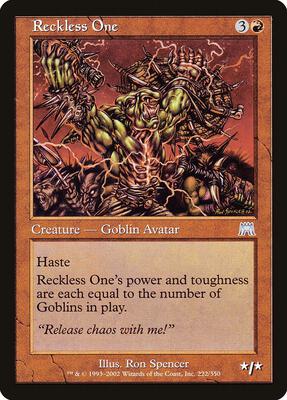 Reckless One card from Onslaught