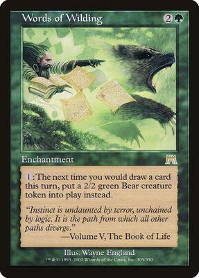 Words of Wilding card from Onslaught