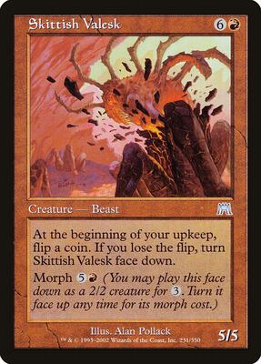 Skittish Valesk card from Onslaught