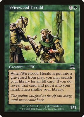 Wirewood Herald card from Onslaught
