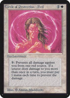 Circle of Protection: Red card from Alpha Edition