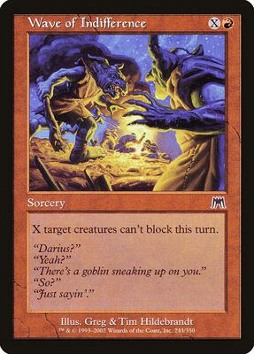 Wave of Indifference card from Onslaught