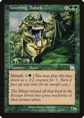 Towering Baloth card from Onslaught
