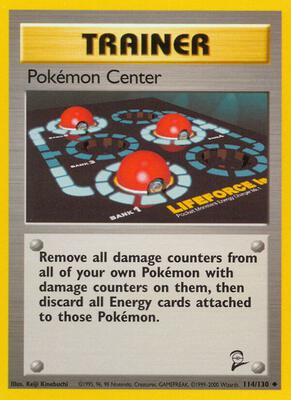 Pokemon Center card from Base Set 2