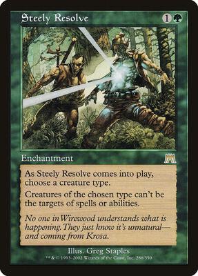 Steely Resolve card from Onslaught