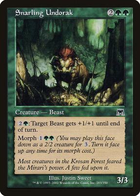 Snarling Undorak card from Onslaught