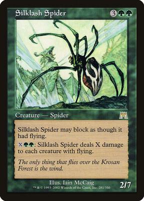 Silklash Spider card from Onslaught