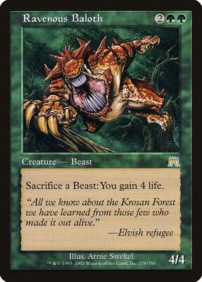 Ravenous Baloth card from Onslaught