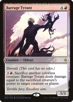 Barrage Tyrant card from Unique and Miscellaneous Promos