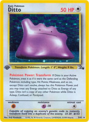 Ditto (3) card from Fossil
