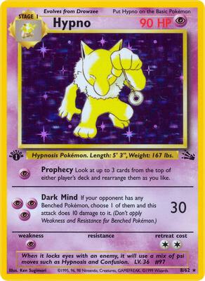 Hypno (8) card from Fossil