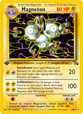 Magneton (26) card from Fossil