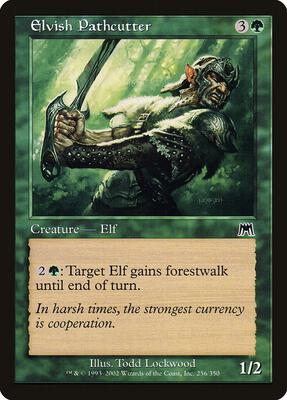 Elvish Pathcutter card from Onslaught
