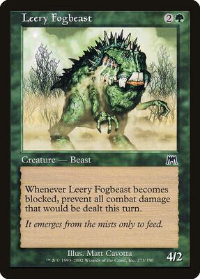 Leery Fogbeast card from Onslaught