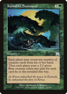 Kamahl's Summons card from Onslaught