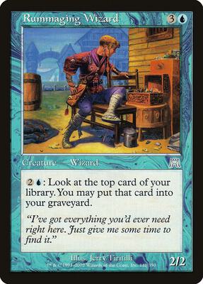 Rummaging Wizard card from Onslaught