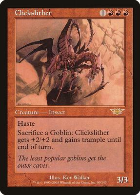 Clickslither card from Legions