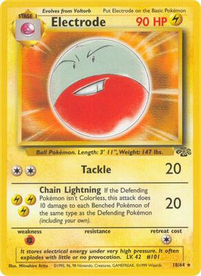 Electrode (18) card from Jungle