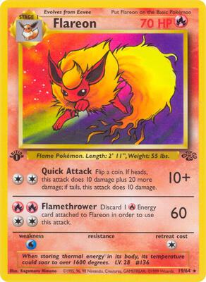 Flareon (19) card from Jungle