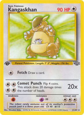 Kangaskhan (21) card from Jungle