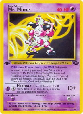Mr. Mime (22) card from Jungle