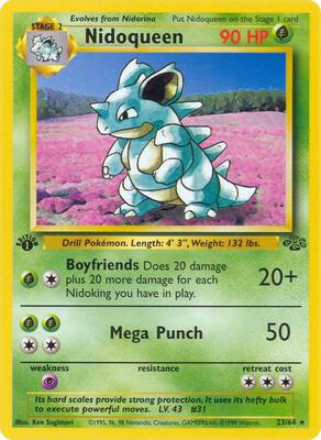 Nidoqueen (23) card from Jungle