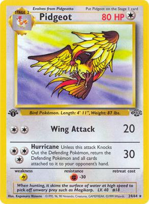Pidgeot (24) card from Jungle