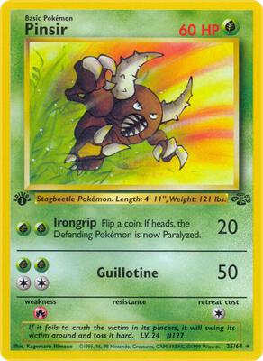 Pinsir (25) card from Jungle