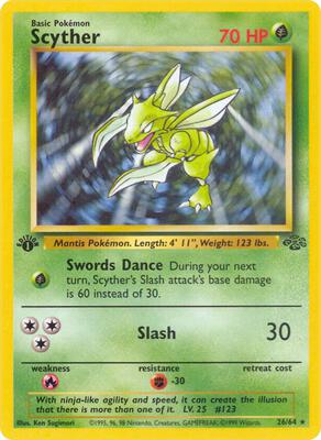 Scyther (26) card from Jungle