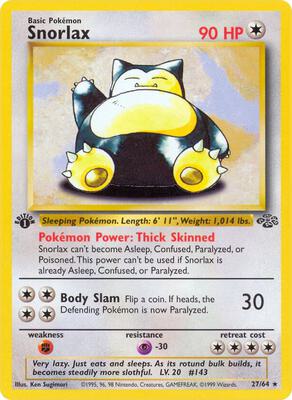Snorlax (27) card from Jungle