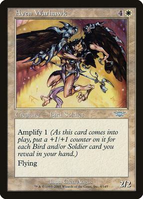 Aven Warhawk card from Legions